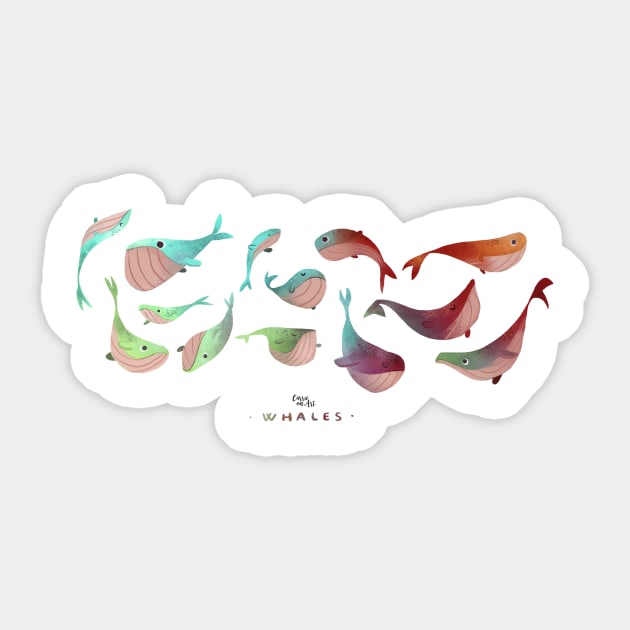 Whales Sticker by Carrie on Art